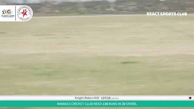 REACT PREMIUM LEAGUE (WHITE BALL) DEC// Maniacs Cricket Club vs Knight Riders HYD смотреть онлайн