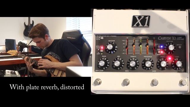 Carvin X1 Preamp Pedal Tones - Review - NO TALKING