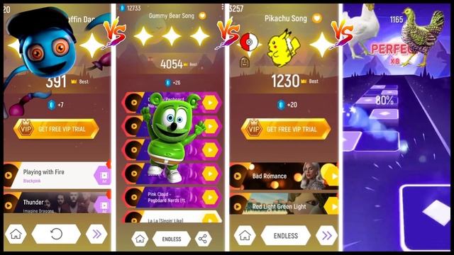 All - Minecraft - Sonic - Crazy Frog - Paw Patrol - Gummy Bear - Tiles Hop EDM Rush! смотреть онлайн