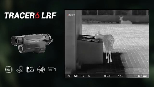 Thermal monocular with laser range finder - Tracer with 640*512 thermal image sensor смотреть онлайн
