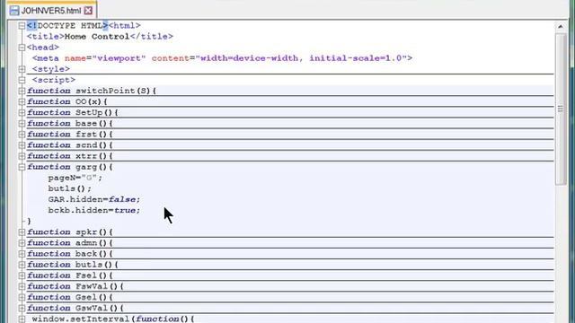Home Automation HTML file смотреть онлайн