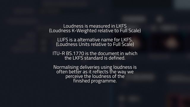 NORMALISATION - Audio Deliveries On Davinci Resolve 18.6 Masterclass - Peaks LUFS Loudness Sample