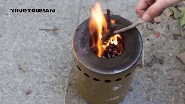 Походная дровяная печка с AliExpress Camping stove смотреть онлайн