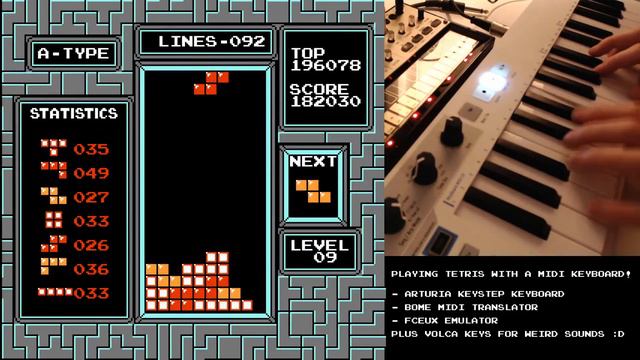 321,533 Classic Tetris PAL with MIDI keyboard смотреть онлайн