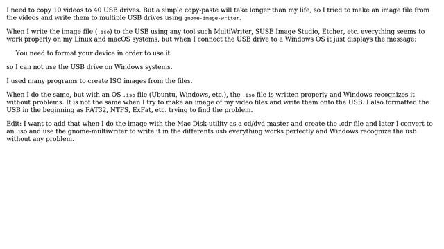 Create an ISO image from video files and write it to USB drive смотреть онлайн