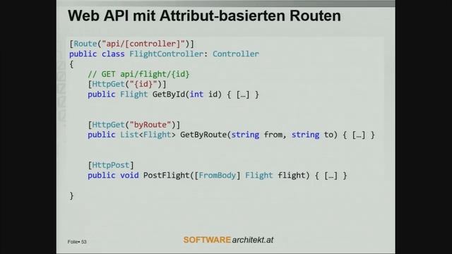 Web APIs mit ASP NET MVC 6 смотреть онлайн