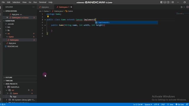 Simple java game development : Creating display смотреть онлайн