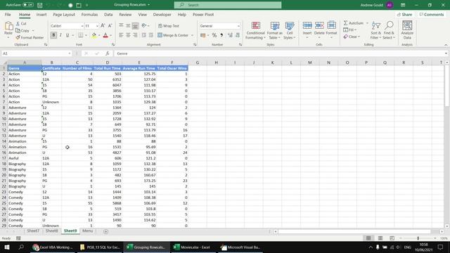 Excel VBA Introduction Part 58.13 - SQL for Excel Files - Grouping Rows смотреть онлайн