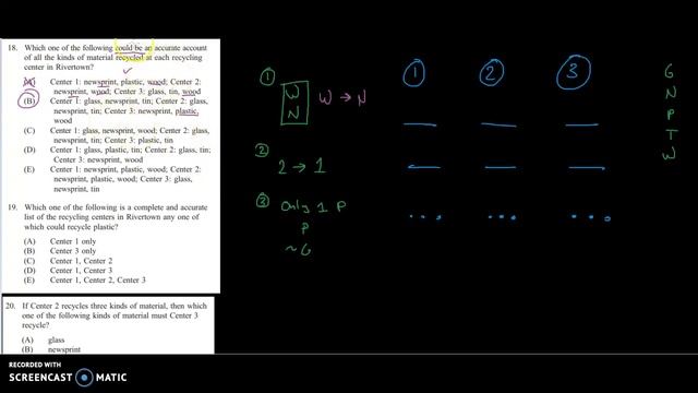 LSAT: Logic Games: Matching Game 1: Q/A 1 смотреть онлайн