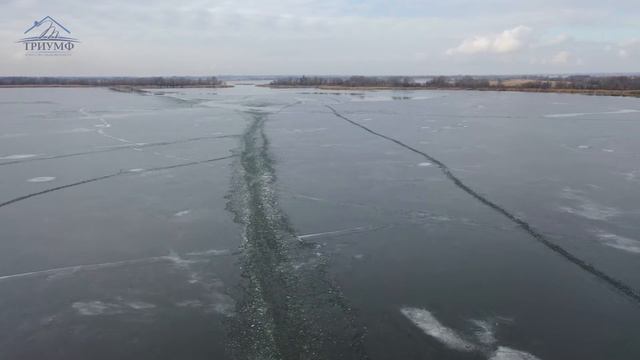 Херсон, Озеро Погорелое 1. Ледоход. смотреть онлайн