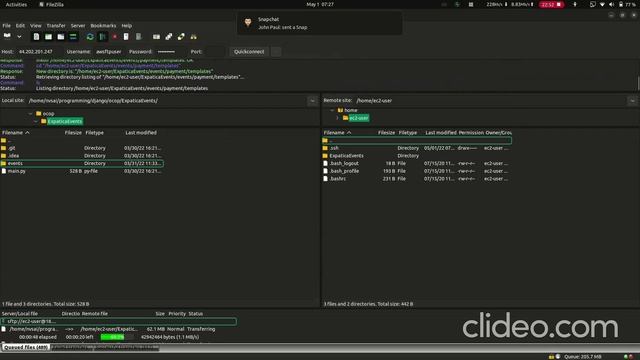 Deploy your django application to AWS-cloud using EC2 with ssh client,Filezilla SFTP смотреть онлайн