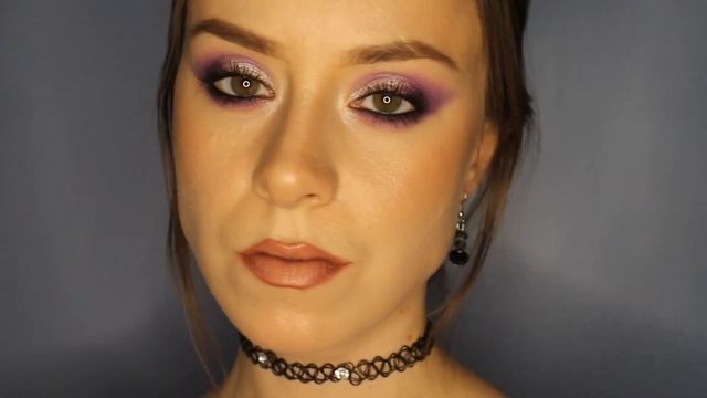 НОВОГОДНИЙ ФИОЛЕТОВЫЙ МАКИЯЖ смотреть онлайн