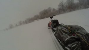 МБГ-2 Вьюга. Сборка и поездка на рыбалку по глубокому снегу