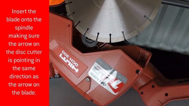 How to fit a blade onto a Hilti DCH 300 12 Inch Disc Cutter | Mark One Hire смотреть онлайн