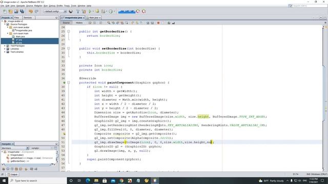 Java Swing - Image Circle Avatar Smooth Border смотреть онлайн