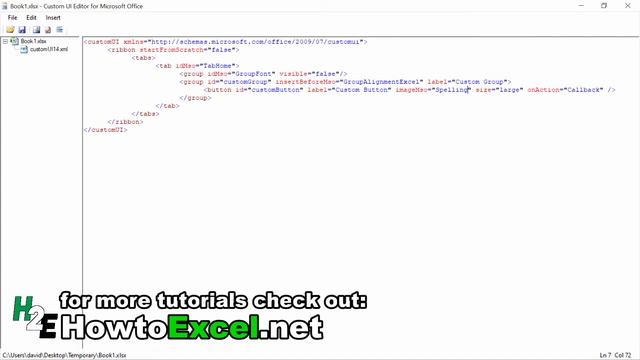 How to Customize the Excel Ribbon Using the Custom UI Editor смотреть онлайн