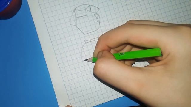 Как нарисовать блузку с юбкой. смотреть онлайн