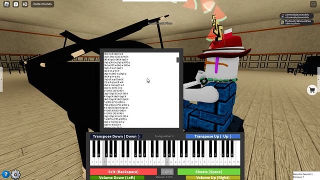 Roblox Virtual Piano | Gravity Falls Theme Extended смотреть онлайн