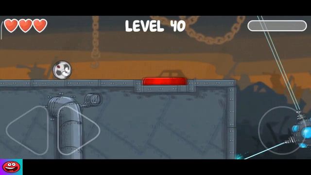 Red Ball 4 - "Slow Motion" Laser Falls Level 40 with All Balls End Game смотреть онлайн
