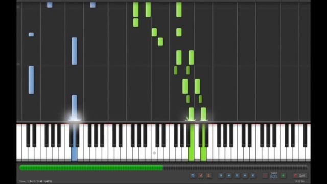 Piano Bar I - Cowboy Bebop - Synthesia at 80% смотреть онлайн