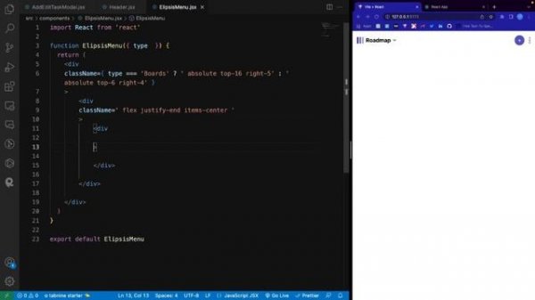 React Kanban Task management web app : react , redux , tailwind