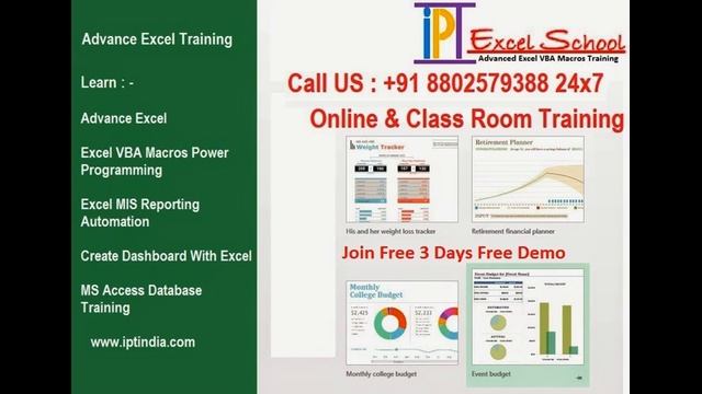 Adbanced Excel VBA Macros Training For Dashboard смотреть онлайн
