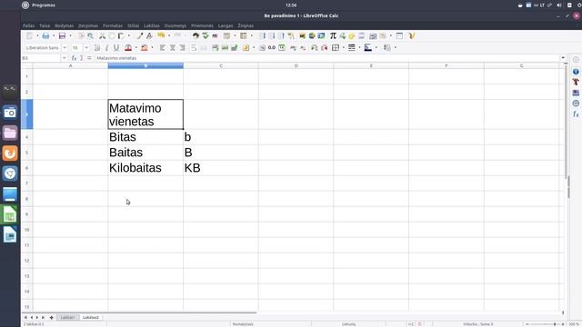 Skaičiuoklė. Darbas su langeliais ir tekstu. 7 klasei смотреть онлайн