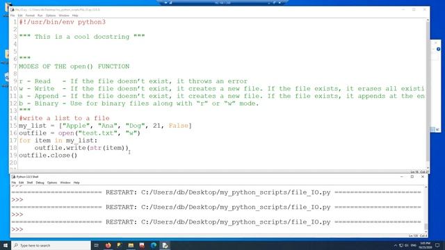 Python Tutorial - Part 17 - File io - Read and Write to a file смотреть онлайн