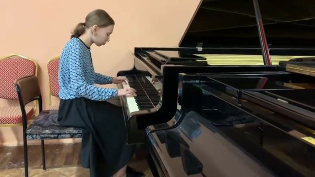 И.С.Бах.Ария из Французской сюиты до минор. Исполняет Мурашева Вера 13 лет, ДМШ #7 смотреть онлайн