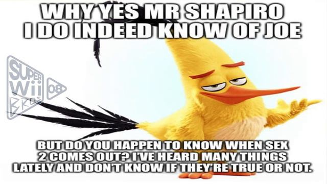 [Voice-Dub] Ben Shapiro teaches Chuck from Angry Birds to count to 4 смотреть онлайн