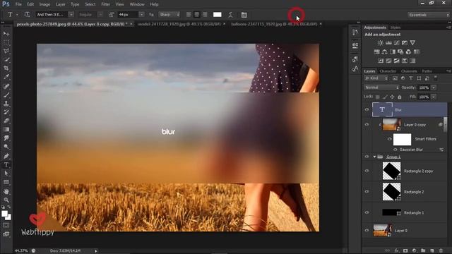 Photoshop Tutorial | Transparent Blur Effect in Photoshop смотреть онлайн