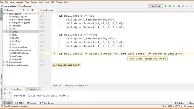 Программирование игр на python. Пинг-Понг (Ping Pong) на Python Часть 4 смотреть онлайн