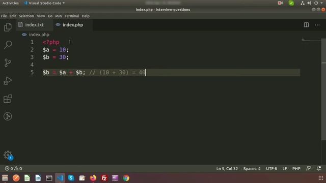 Swap two numbers without using third variable | Technical Interview | PHP interview questions смотреть онлайн