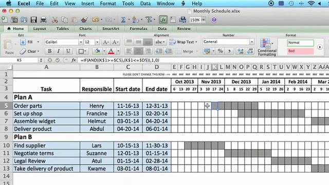 How to Use a Monthly Schedule in Microsoft Excel : Using MS Excel смотреть онлайн