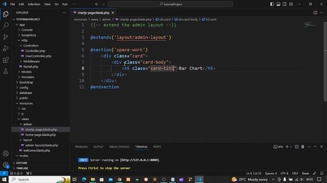 How to integrate and use chart.js in Laravel 10 project #1 смотреть онлайн