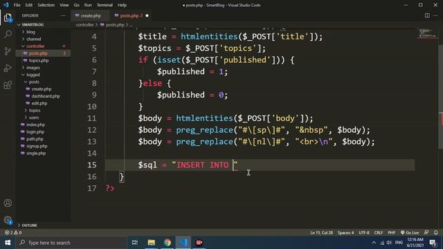 SmartBlog posts insert page create php part #10 смотреть онлайн