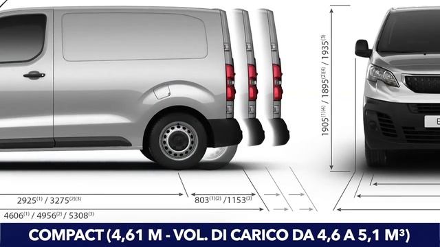 PEUGEOT EXPERT dimensioni смотреть онлайн