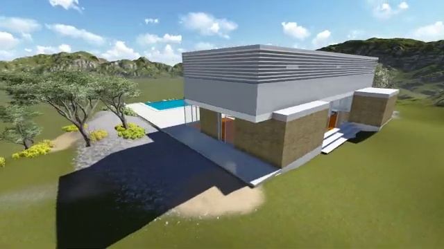Lumion Villa modelled in sketchup смотреть онлайн