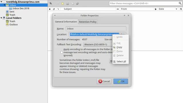 Fix Error Email - Folder (Inbox) is Full in Thunderbird Mail 2nd way смотреть онлайн