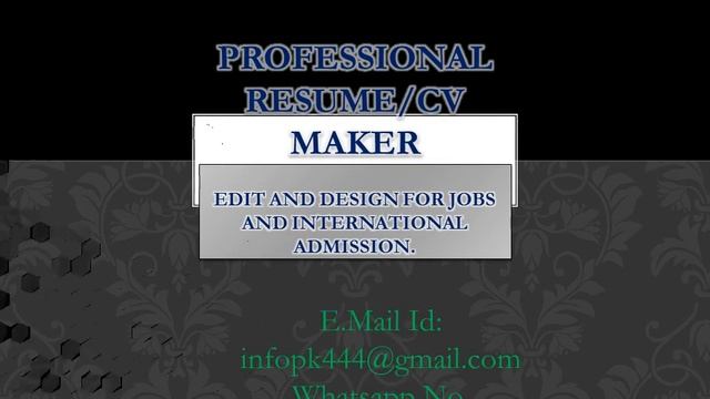 Professional Resume Maker смотреть онлайн