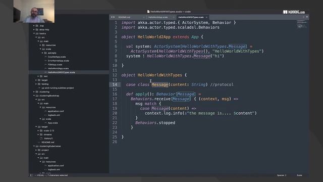 Intro to the Akka Actor system, Behaviors factory, Types, FSM, and State смотреть онлайн