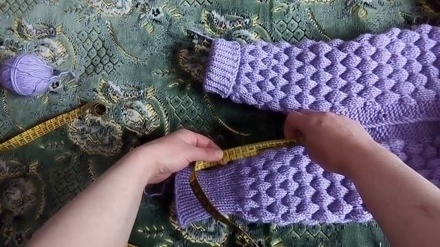 Комбинезон спицами для новорожденного | Комбинезон 3-6 месяцев #реглан#сверху#спицами смотреть онлайн