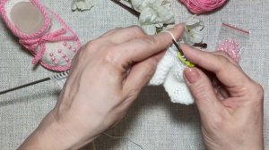 Красивые пинетки на 2-х спицах/ Очень подробный МК ч1