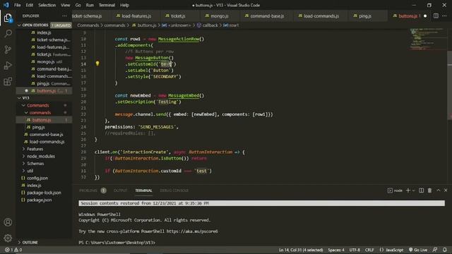 Discord.js Buttons | V13 Tutorial смотреть онлайн