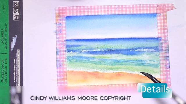 Transport to a Beach Paradise with Cindy's Art Lesson! Watercolor Lesson смотреть онлайн