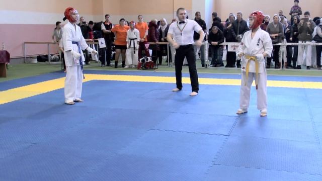 Кёкушинкан каратэ | Чемпионат Гродненской области 2018 | Младшие юноши 12-13 лет до 45 кг смотреть онлайн