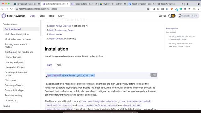 React Native: React Navigation Installation guide #18 | React Native Tutorial in Hindi | हिंदी में смотреть онлайн