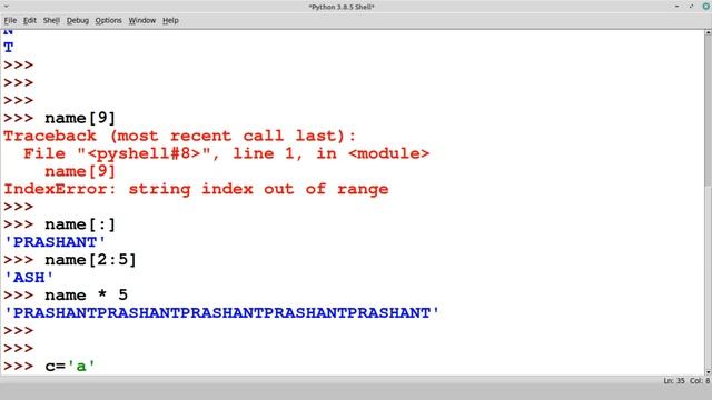 String Data Type in Python 3 смотреть онлайн