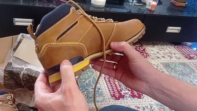 Треккинговые ботинки Timberland splitrock mid hiker wheat full grain смотреть онлайн