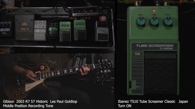 Gibson R7 57 2003 Historic Les Paul Goldtop with Ibanez Tube Screamer TS10 MIJ Part 2 SOL смотреть онлайн
